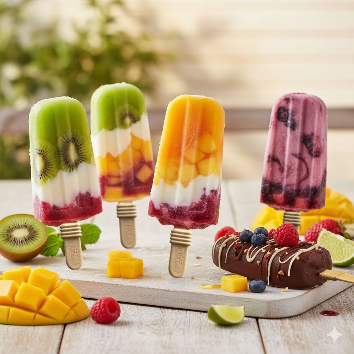 Fruit popsicles on ZRO sticks